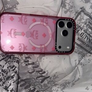 MCM Pink and Red Phone Case